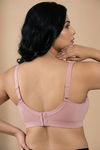 Zivame True Curv Double Layered Non Wired Full Coverage Super Support Bra - Silver Pink — thumbnail 2